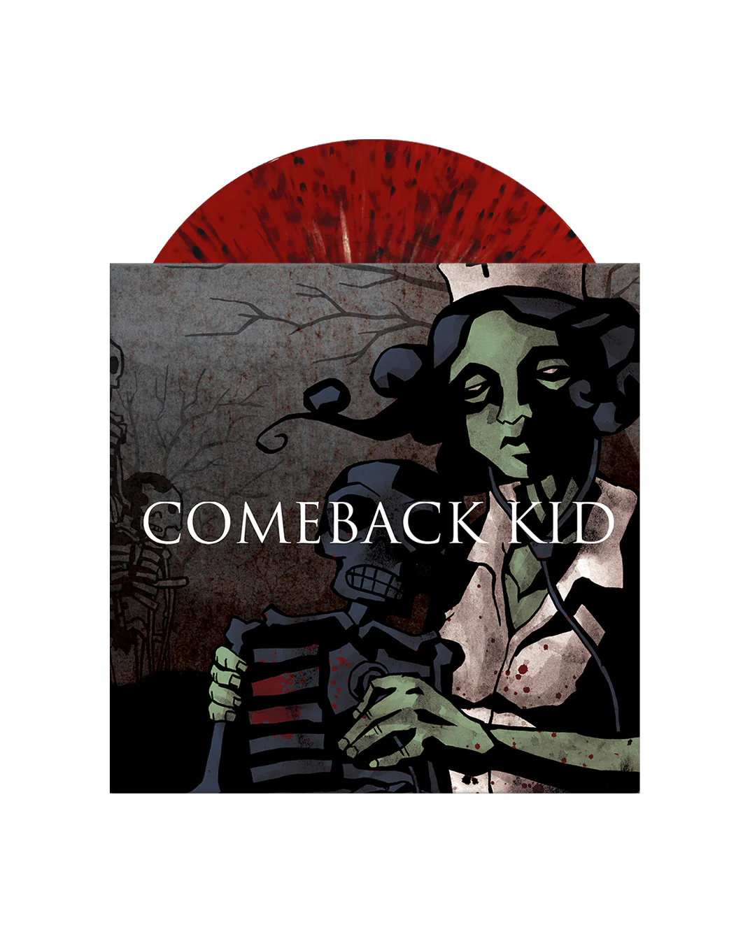 Wake the Dead 7" - Ruby w/ Black & Gold Splatter